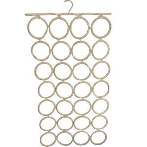 Beige Hanging Scarf Organizer